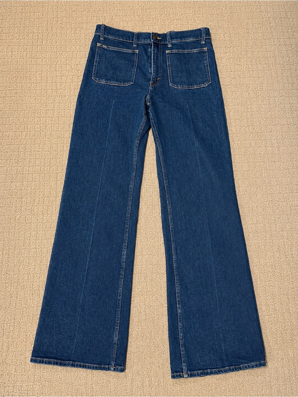 Polo by Ralph Lauren Dark Blue Wide-Leg Jeans - Picture 1 of 6